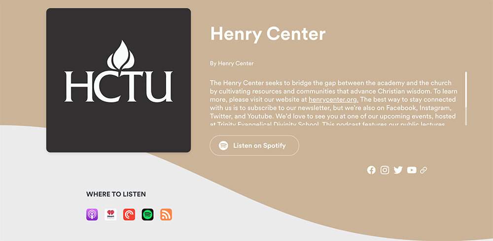 Carl Henry Podcast | Carl F. H. Henry Center for Theological Understanding